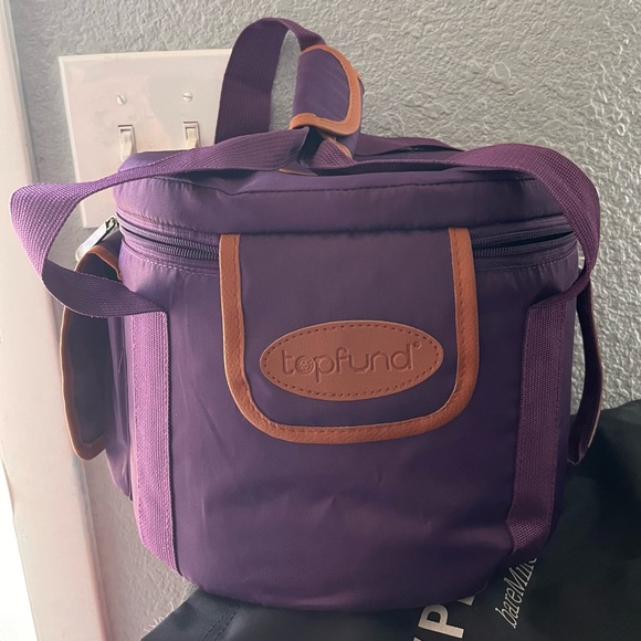 Topfoud chakra Purple and‎ Brown heavy duty carryng case - Picture 2 of 6
